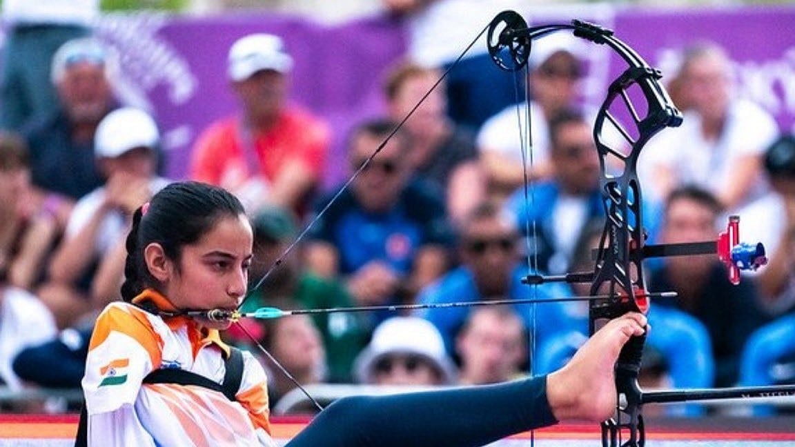 Photo: X | Sheetal Devi : Para archer Sheetal Devi.